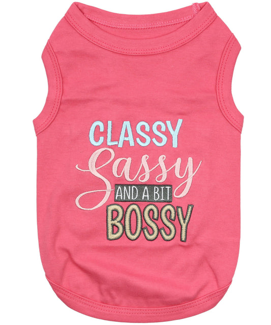 Classy, Sassy and a bit Bossy Pet T-Shirt