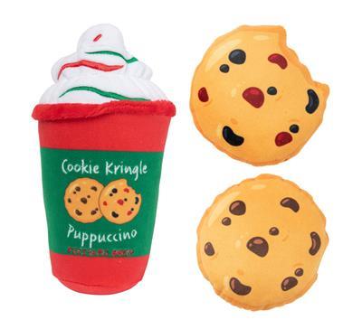 Cookie Kringle Puppuccino & Cookies (3pk) Dog Toy
