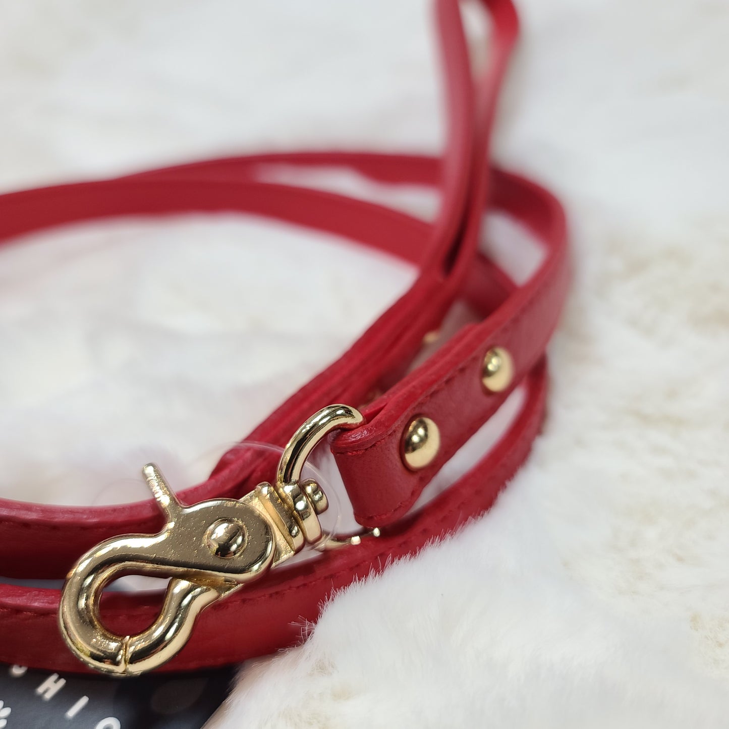 Genuine Leather Floral Leash