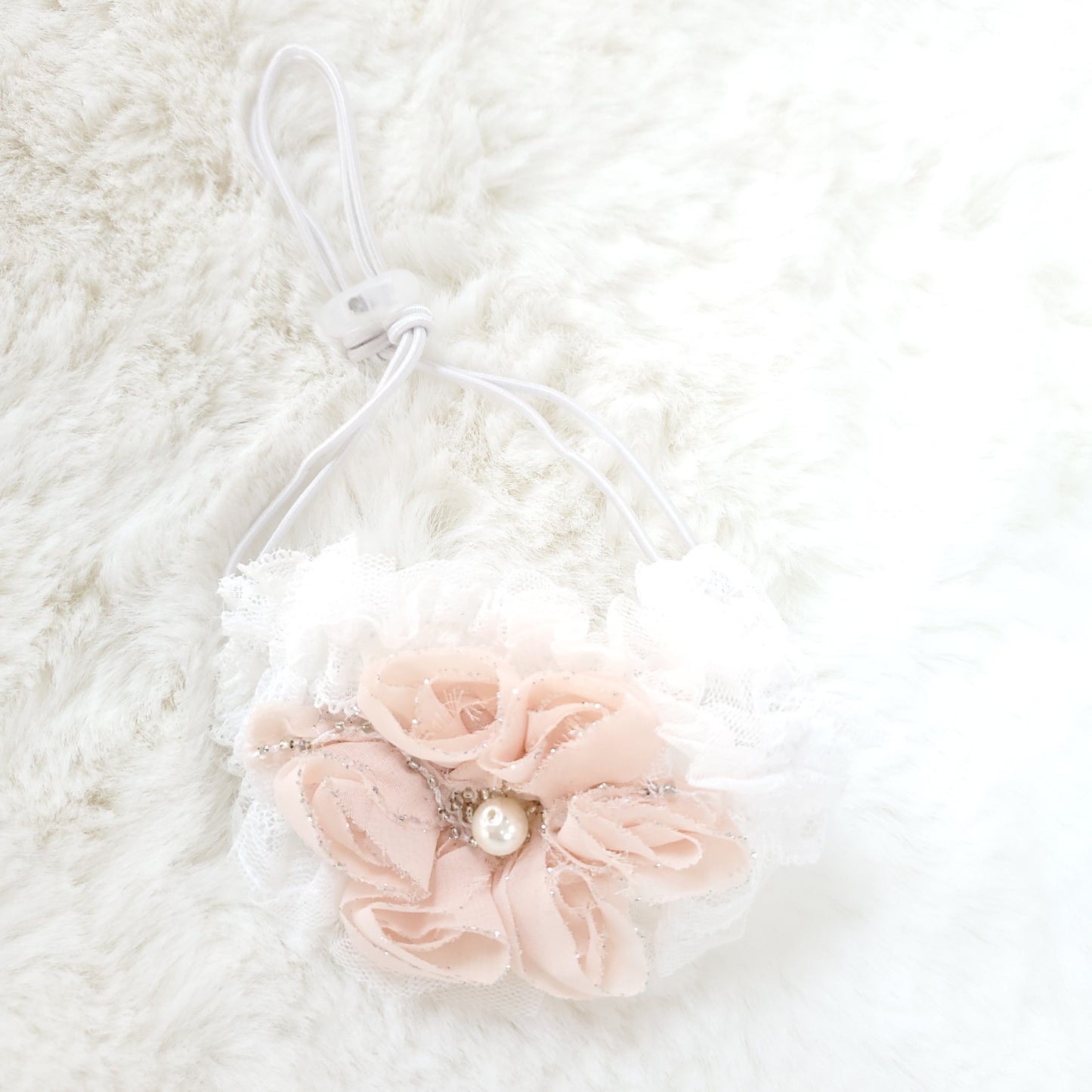 Chiffon Flower with Pearl Hairband