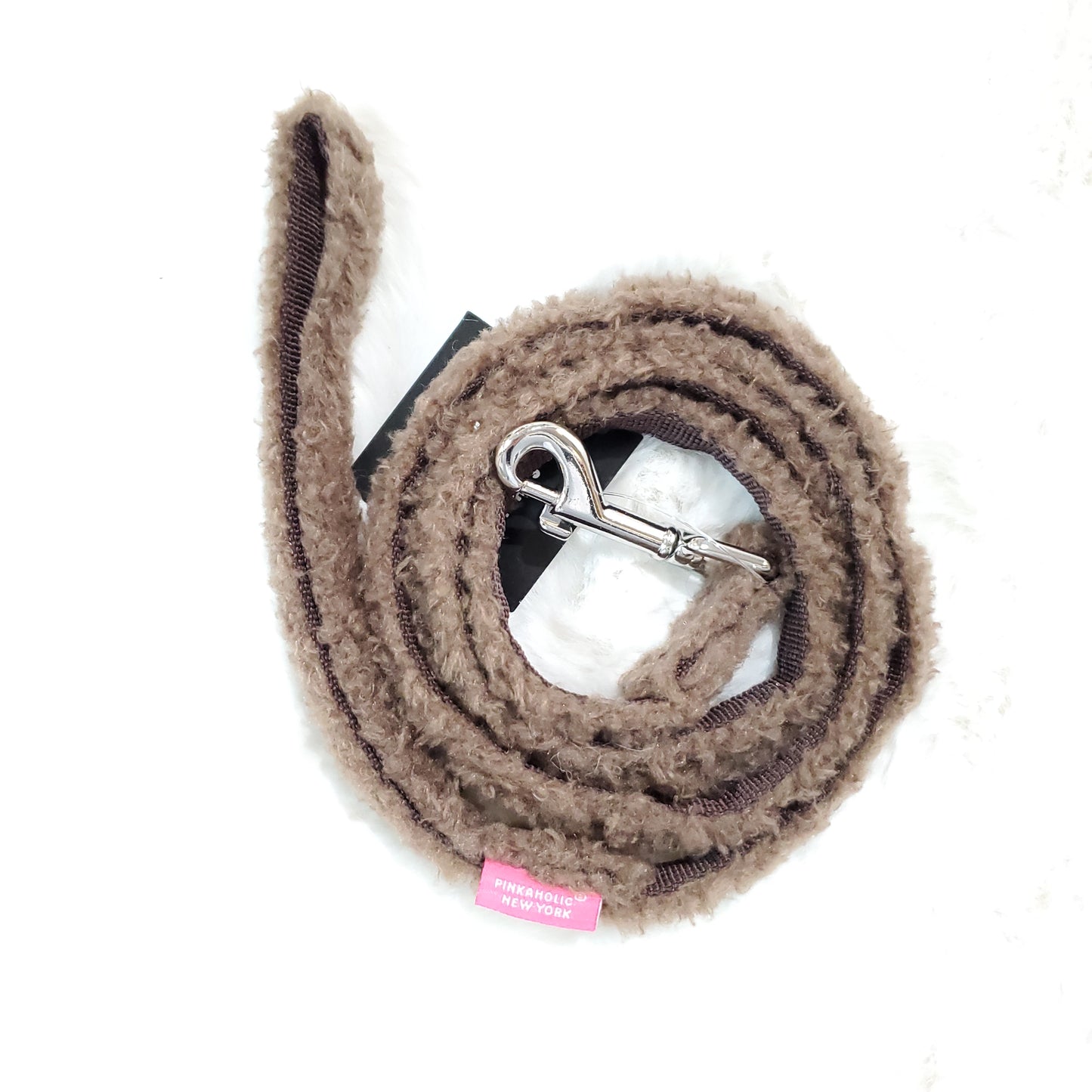 Pinkaholic Plush Leash Brown