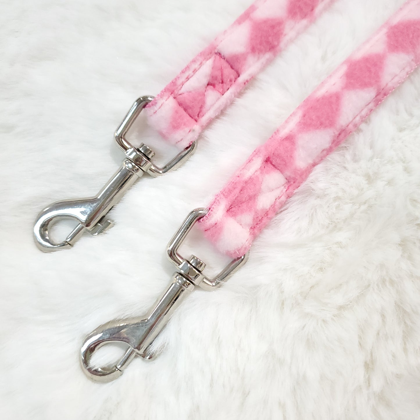 Puppia Diamond Dual Leash, Pink