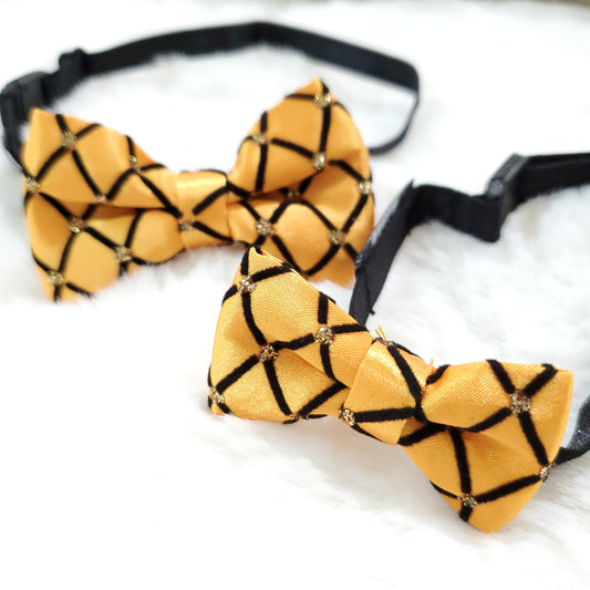 Diamond Bow Tie - Orange