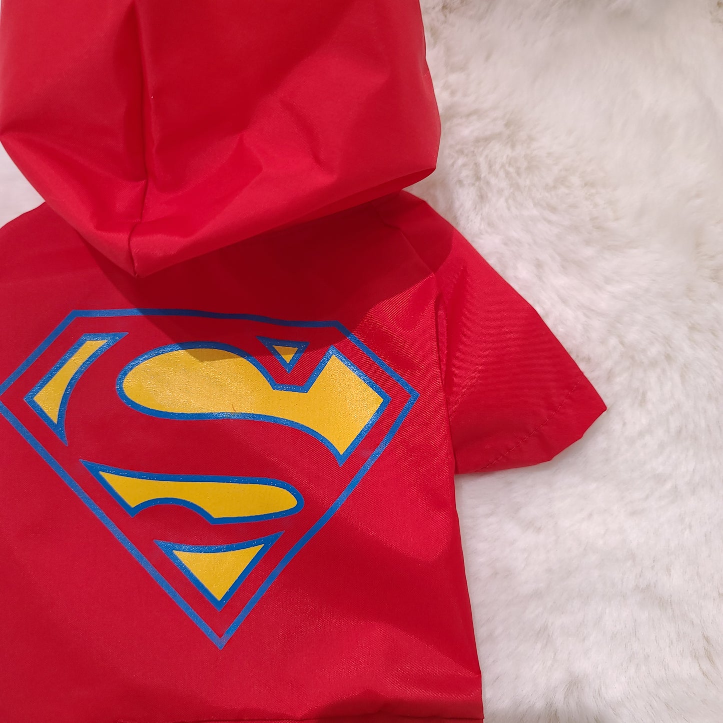 Superman Raincoat Red S