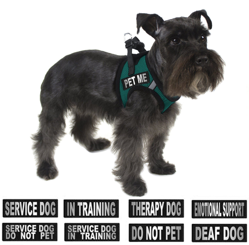 Removable Reflective Patches (Set of 2) - SERVICE DOG