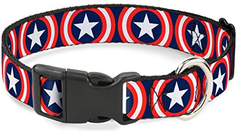 Captain America Dog Collar