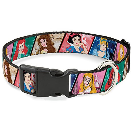 Disney Princess Poses/Castle Blocks Dog Collar
