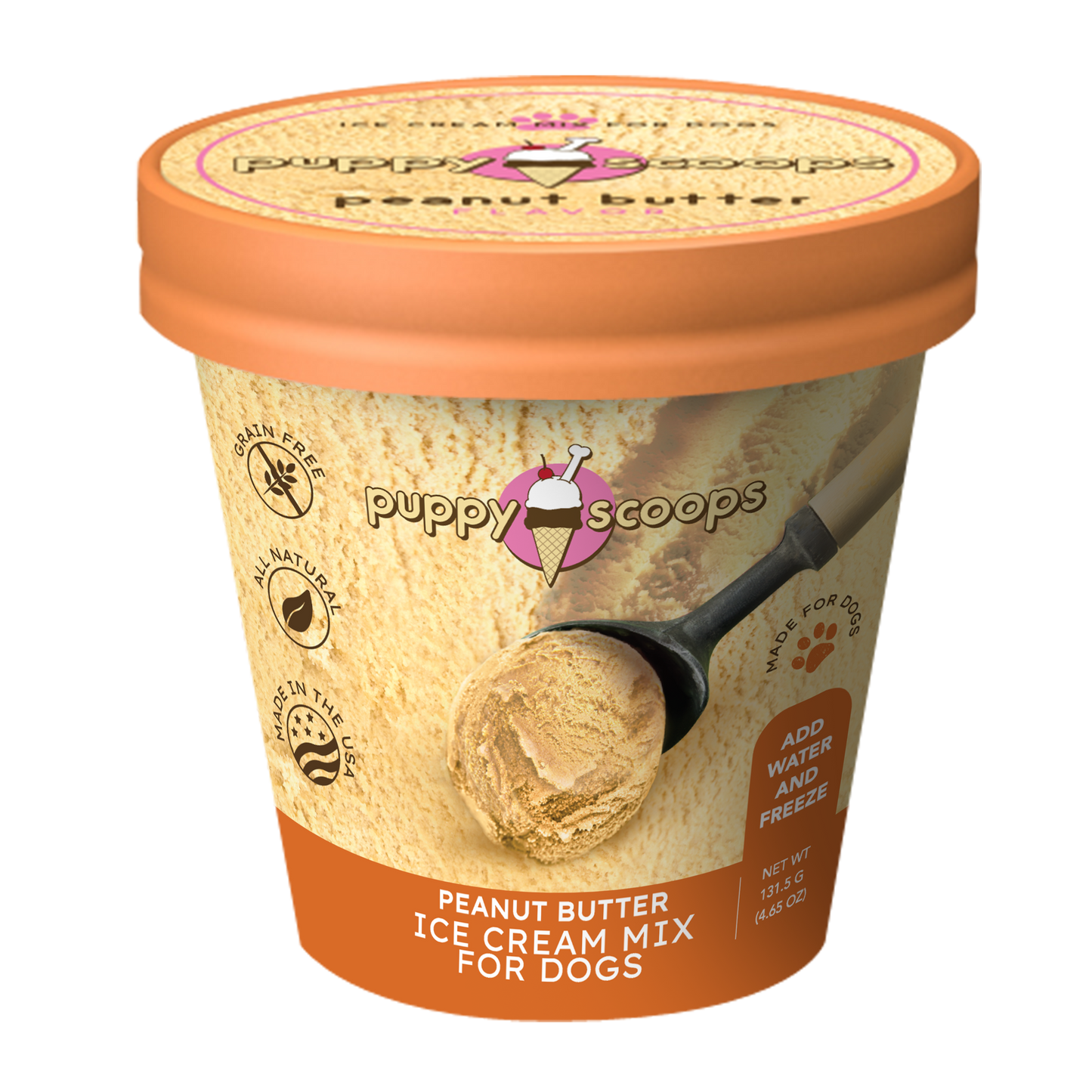 Puppy Scoops Ice Cream Mix - Peanut Butter