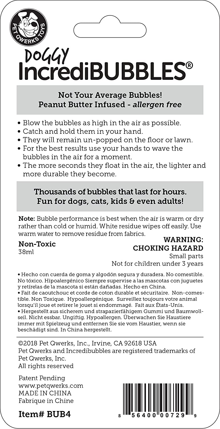 Doggy IncrediBubbles™ with Peanut Butter Flavor for Dogs