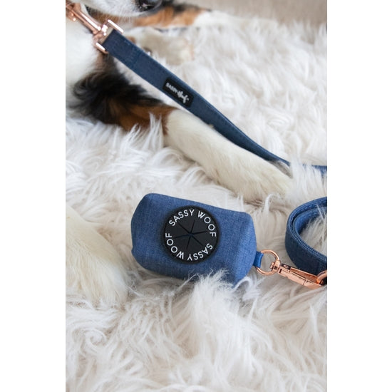Dog Waste Bag Holder - Denim