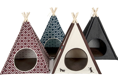 Pet Teepee Tent - Moroccan Navy