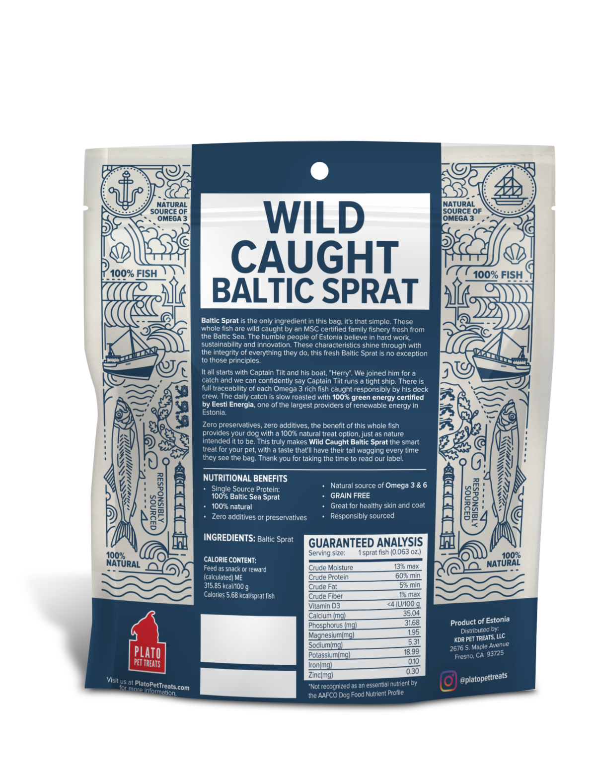 Plato Wild Caught Baltic Sprat Fish 3oz