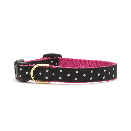 Black & White Dot Small Breed Dog Collar