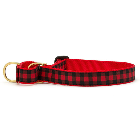 Buffalo Check Martingale Dog Collar