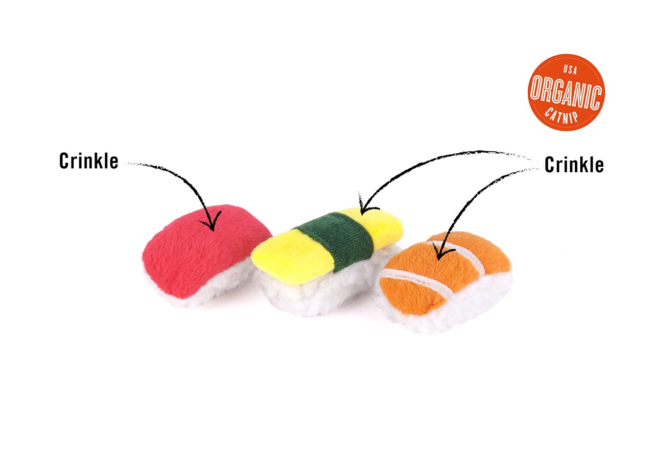 Sassy Sushi Cat Toy