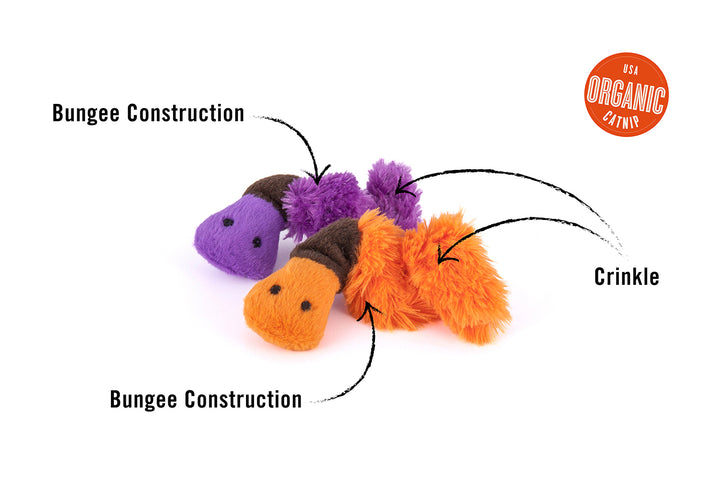 Feline Frenzy Critter Toy - Wiggly Wormies