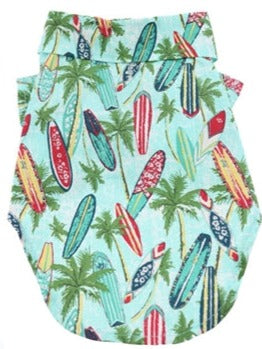 Hawaiian Camp Shirt - Surfboards & Palms