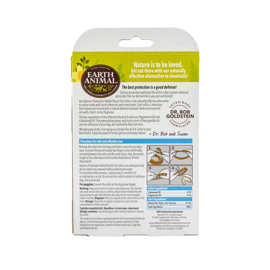 Nature's Protection Flea & Tick Herbal Collar for Dogs