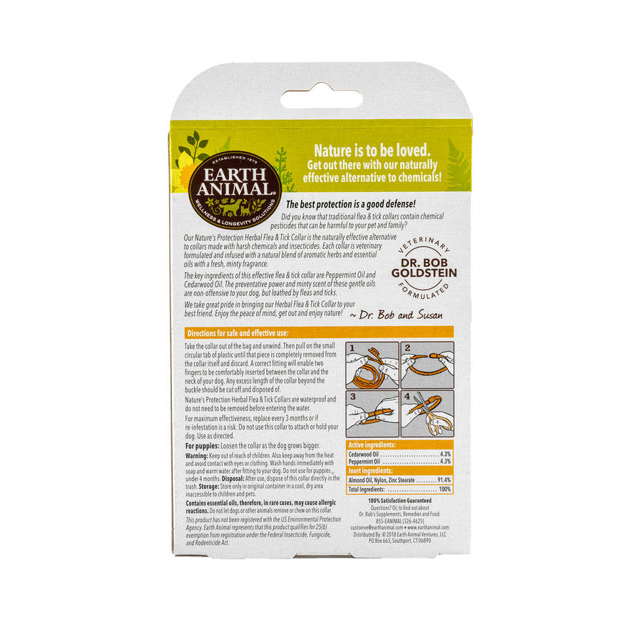 Nature's Protection Flea & Tick Herbal Collar for Dogs