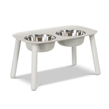 Elevated Double Feeder with Stainless Bowls