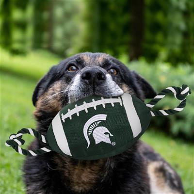 Michigan State Spartans Nylon Football Dog Toy
