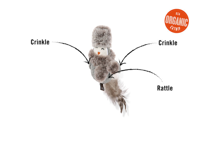 Holiday Cat Toy - Birdie