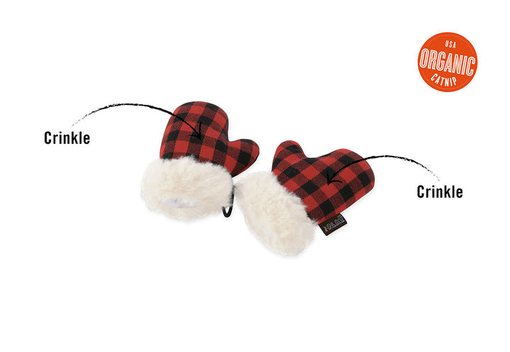 Holiday Cat Toy - Kitten Mittens