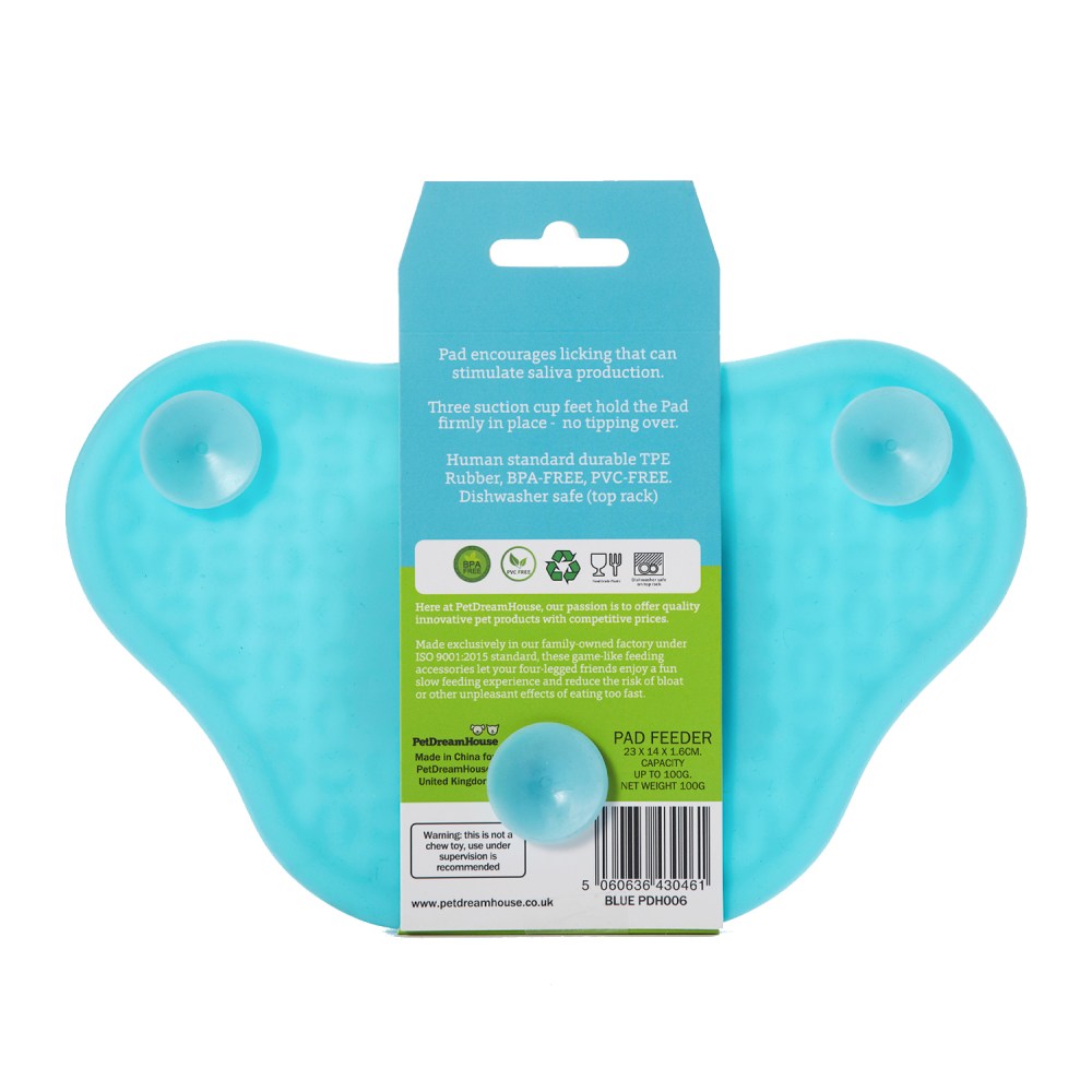 Lick Pad with Suction Backing – Blue