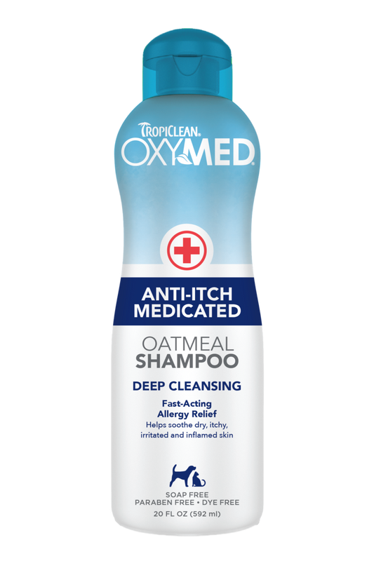 TropiClean OxyMed Anti-Itch Medicated Shampoo (Soothe, dry, itchy skin)