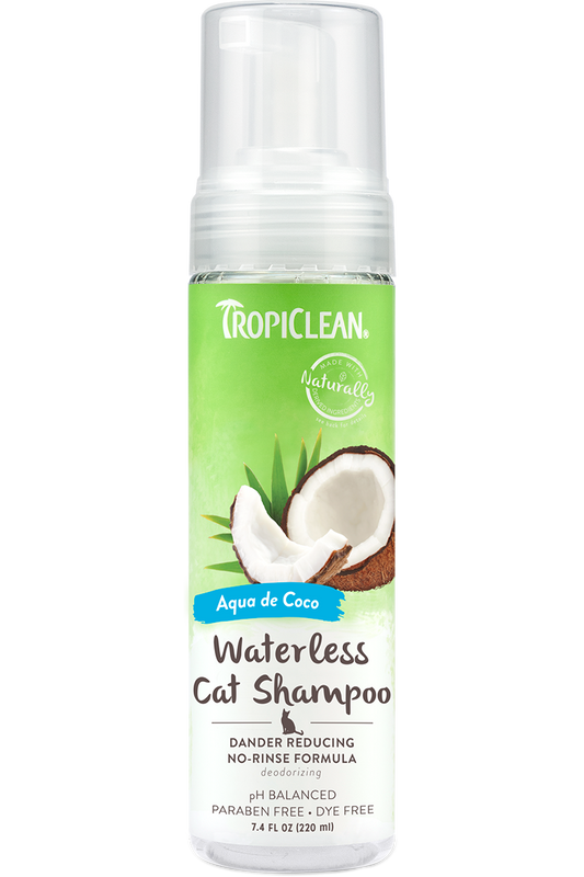 TropiClean Waterless Cat Shampoo : Dander Reducing