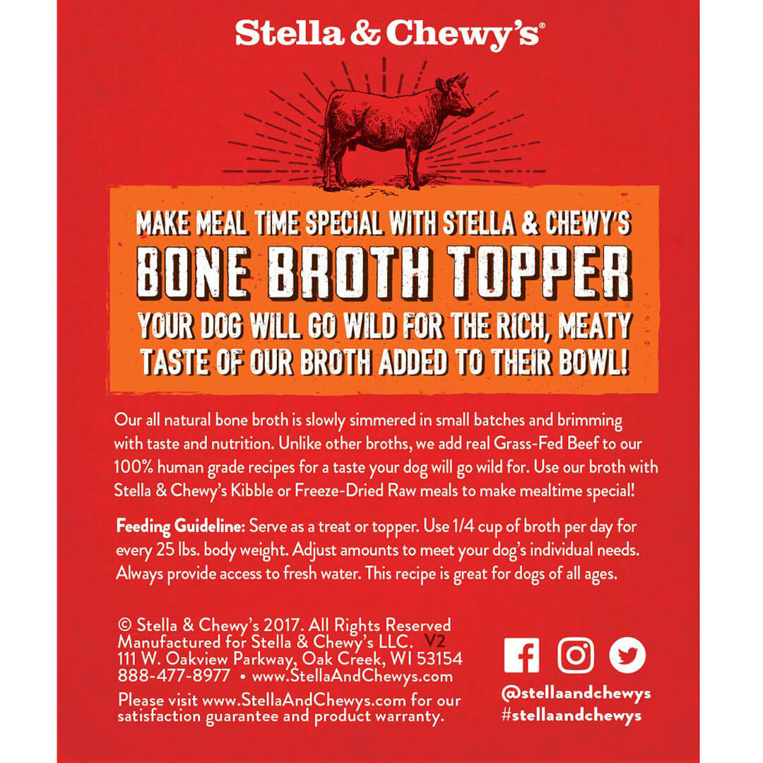 Stella&Chewy's Dog Wet Food - Grass-Fed Beef Broth