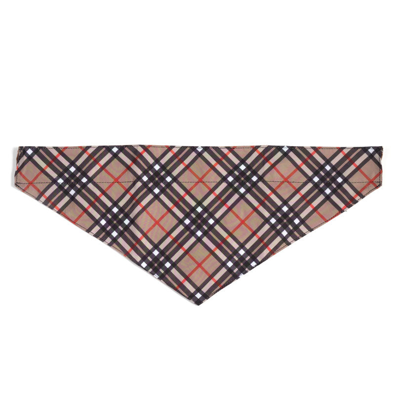 Bias Plaid Tan Bandana