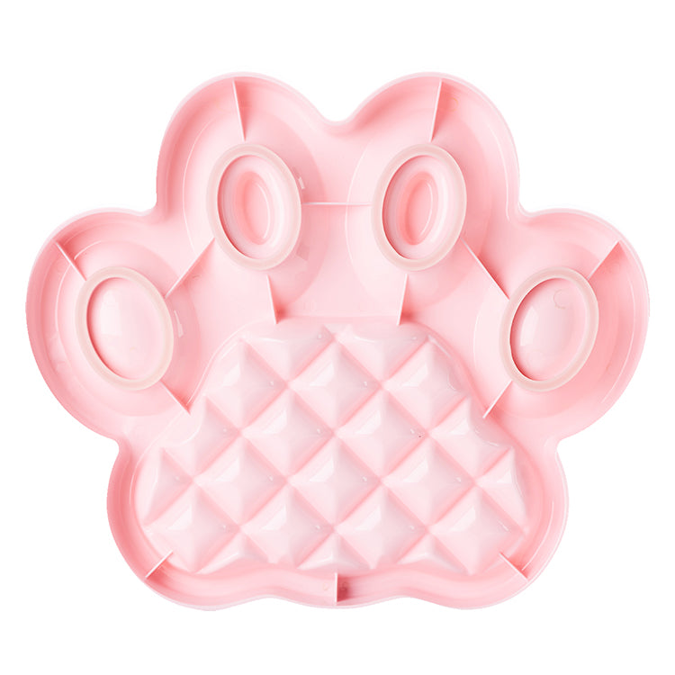 PAW 2-in-1 Lick Pad with Slow Feeder Plate – Pink