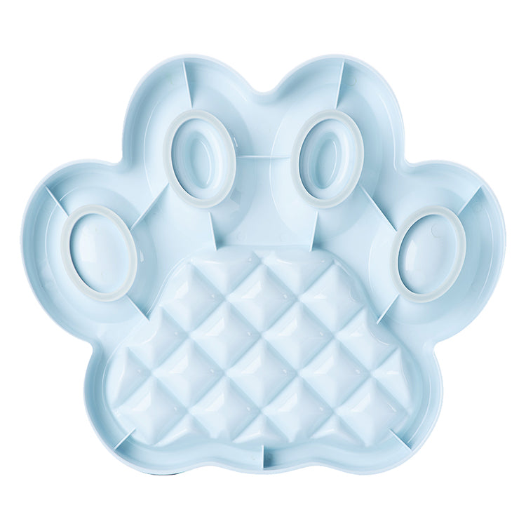 PAW 2-in-1 Lick Pad with Slow Feeder Plate – Baby Blue
