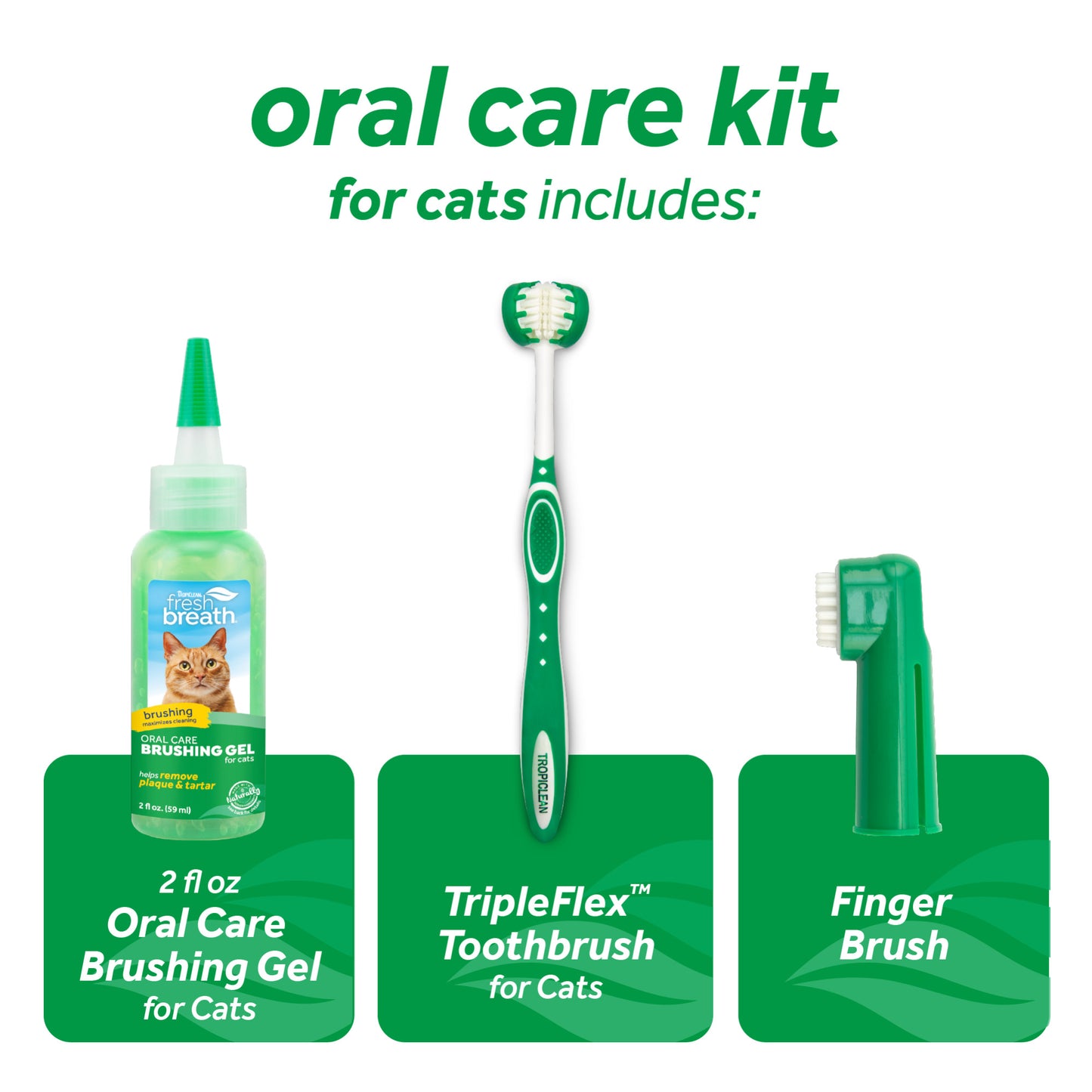 Tropiclean Oral Care Kit for Cats