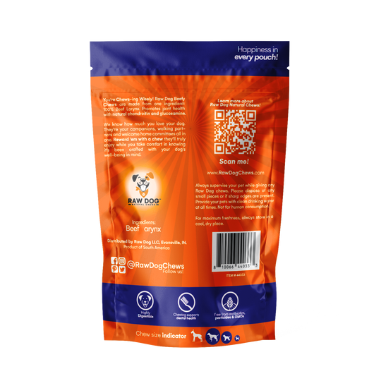 Raw Dog Beefy Chews (6oz) pk