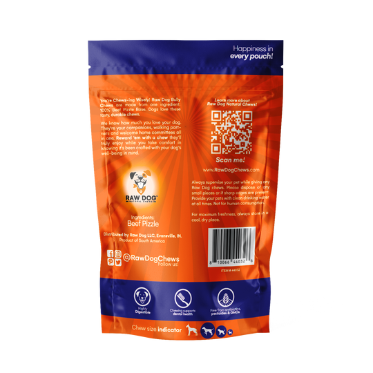 Raw Dog Bully Chews (8oz) pk