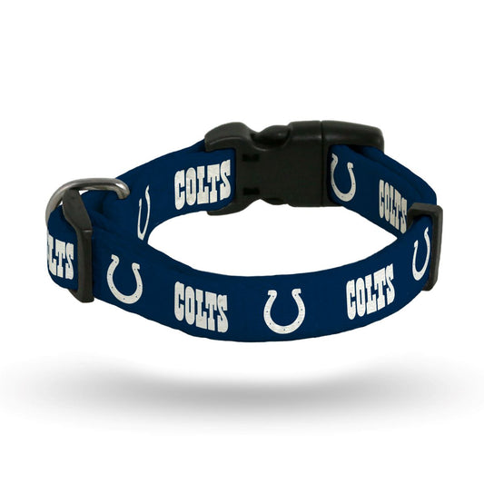 NFL Indianapolis Colts Dog Collar Blue & Pink