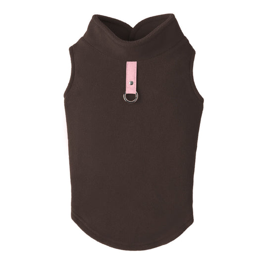 Fleece Vest - Brown