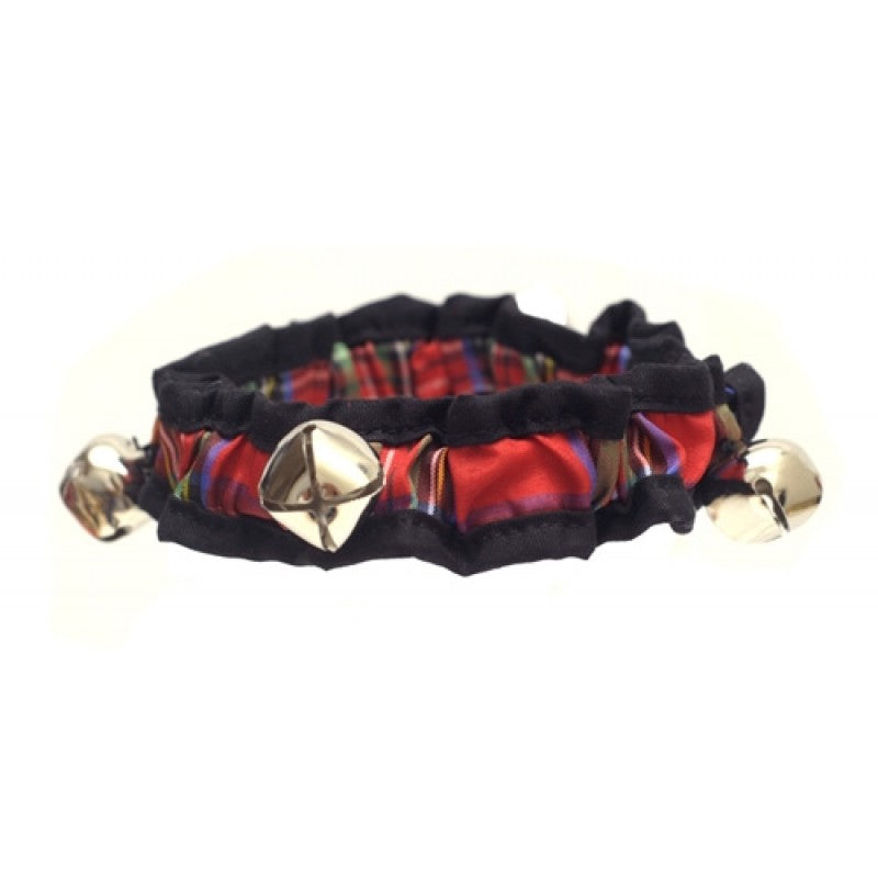 Holiday Scrunchy Red Plaid Lurex XS