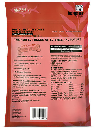 Indigenous Dental Health Bones Smoked Bacon Flavor Mini 40ct