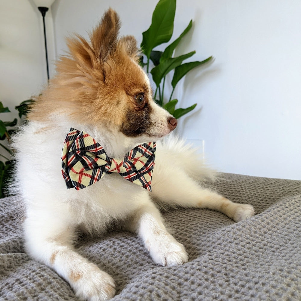 London Plaid Bow Tie