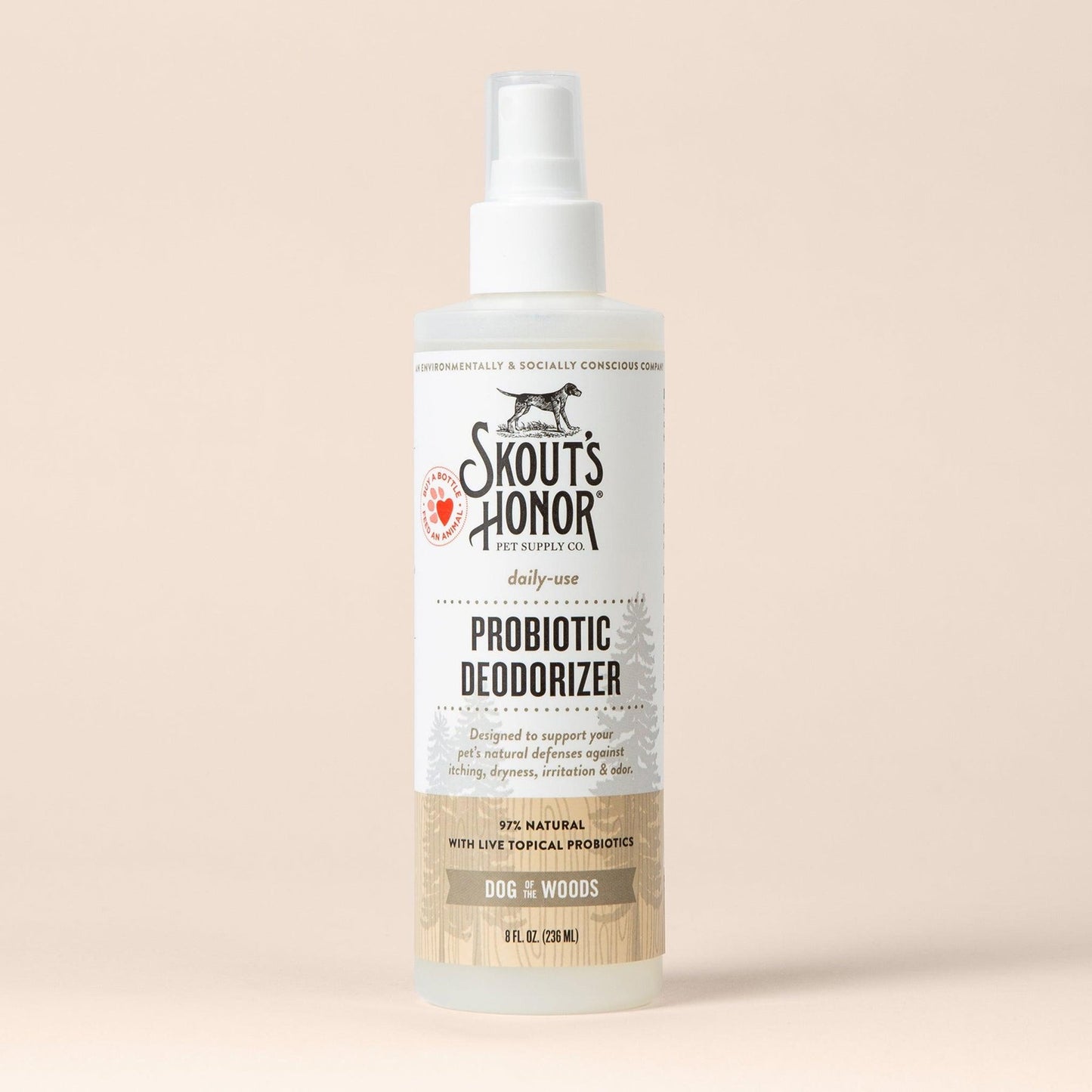 Skout's Honor Probiotic Deodorizer Dog of the Woods(Sandalwood Vanilla) 8oz