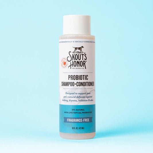 Skout's Honor Probiotic Shampoo+Conditioner Fragrance-Free (16oz)
