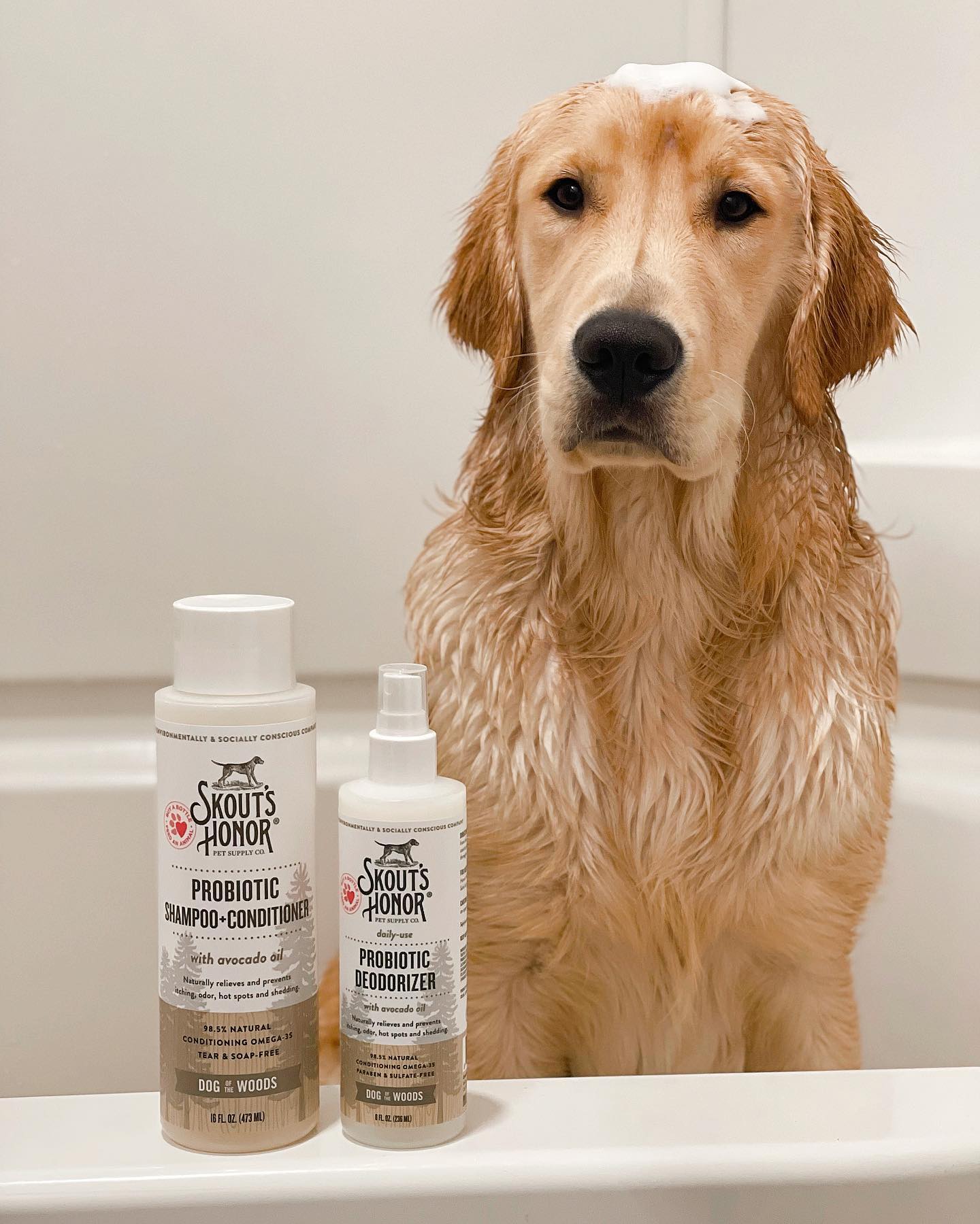 Skout's Honor Probiotic Deodorizer Dog of the Woods(Sandalwood Vanilla) 8oz