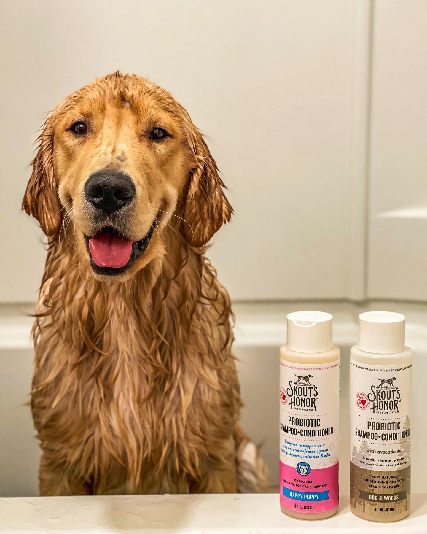 Skout's Honor Probiotic Shampoo+Conditioner Happy Puppy(Lilac & Linen) 16oz
