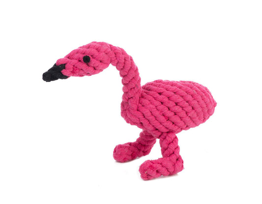 Fran The Flamingo Rope Dog Toy