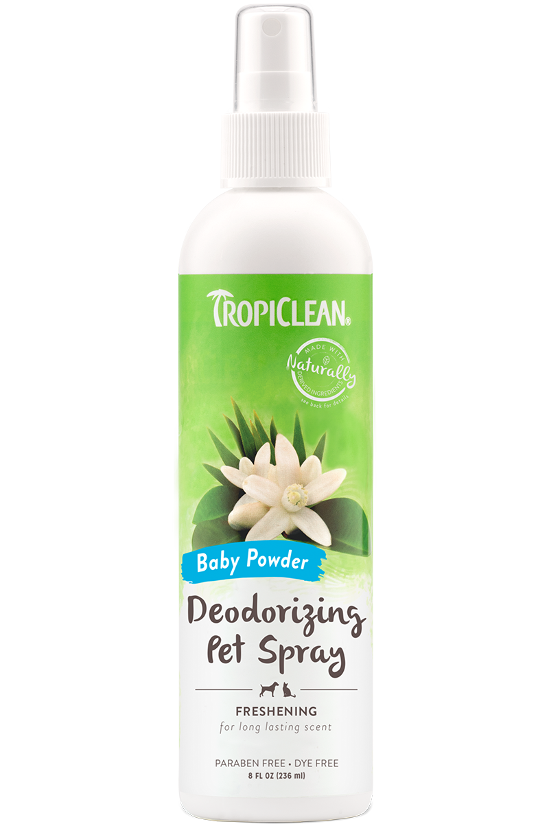 TropiClean Baby Powder Deodorizing Spray for Pets