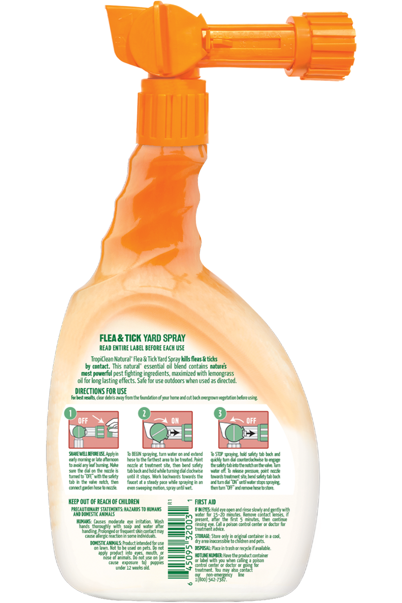 TropiClean Natural Flea & Tick Yard Spray (Covers up to 5,000 sq. ft)