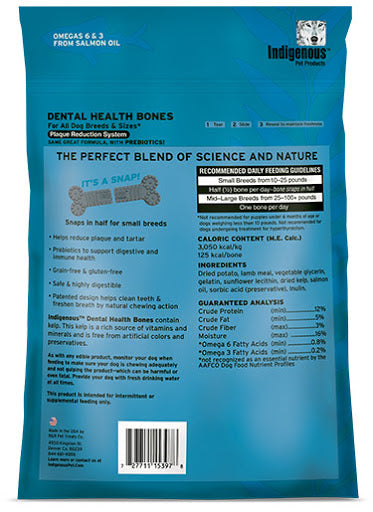 Indigenous Dental Health Bones Potato & Lamb 17oz